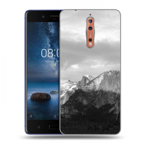 Дизайнерский пластиковый чехол для Nokia 8 горы