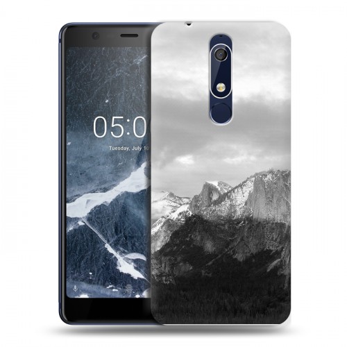 Дизайнерский пластиковый чехол для Nokia 5.1 горы