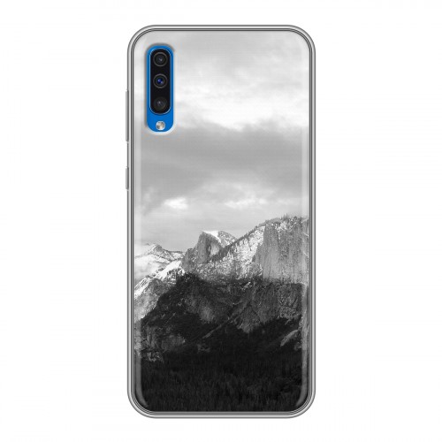 Дизайнерский силиконовый с усиленными углами чехол для Samsung Galaxy A50 горы