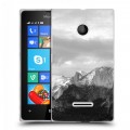 Дизайнерский пластиковый чехол для Microsoft Lumia 435 горы