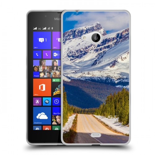 Дизайнерский пластиковый чехол для Microsoft Lumia 540 горы