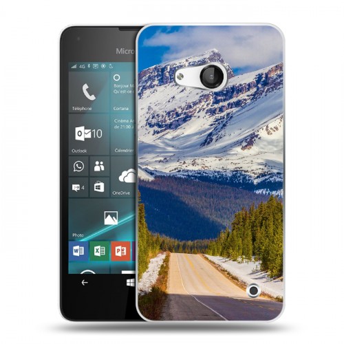 Дизайнерский пластиковый чехол для Microsoft Lumia 550 горы