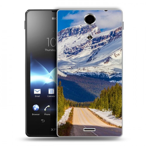 Дизайнерский пластиковый чехол для Sony Xperia TX горы