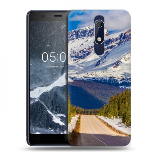 Дизайнерский пластиковый чехол для Nokia 5.1 горы