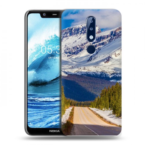 Дизайнерский пластиковый чехол для Nokia 5.1 Plus горы