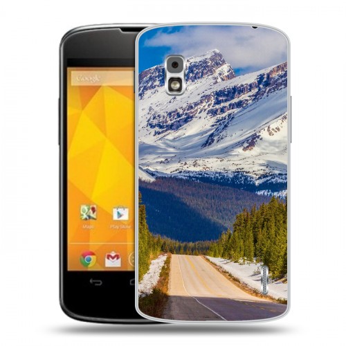 Дизайнерский пластиковый чехол для LG Google Nexus 4 горы