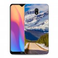 Дизайнерский силиконовый с усиленными углами чехол для Xiaomi RedMi 8A горы