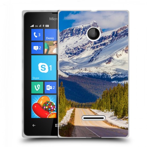 Дизайнерский пластиковый чехол для Microsoft Lumia 435 горы