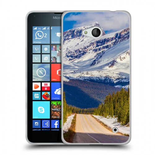 Дизайнерский пластиковый чехол для Microsoft Lumia 640 горы