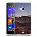 Дизайнерский пластиковый чехол для Microsoft Lumia 540 горы