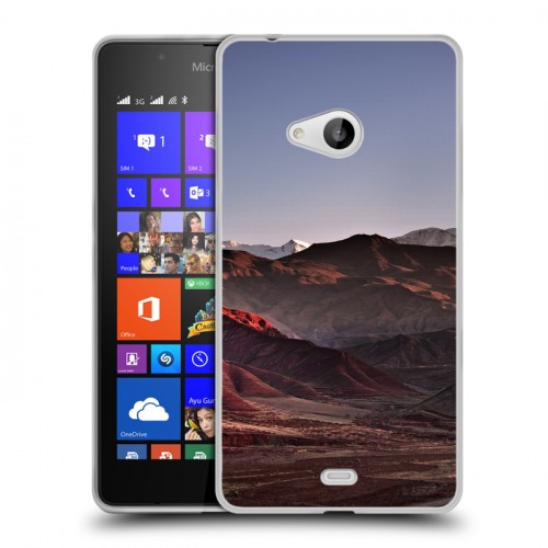 Дизайнерский пластиковый чехол для Microsoft Lumia 540 горы