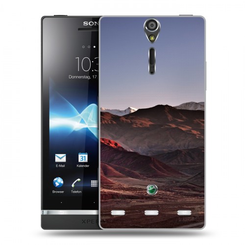 Дизайнерский пластиковый чехол для Sony Xperia S горы