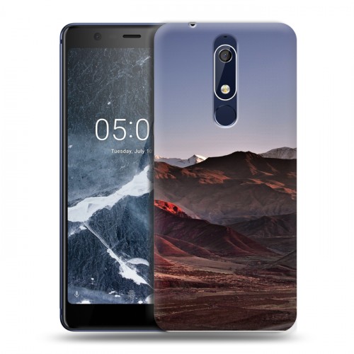 Дизайнерский пластиковый чехол для Nokia 5.1 горы