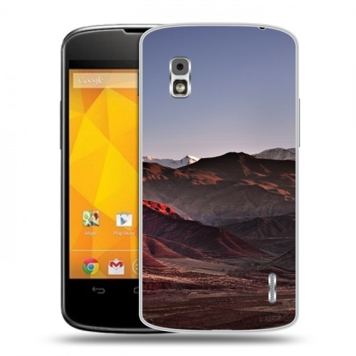 Дизайнерский пластиковый чехол для LG Google Nexus 4 горы