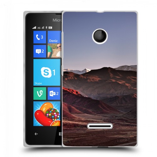 Дизайнерский пластиковый чехол для Microsoft Lumia 435 горы