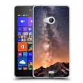 Дизайнерский пластиковый чехол для Microsoft Lumia 540 горы