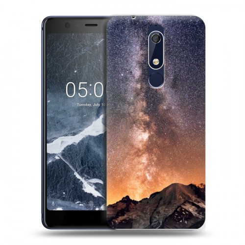 Дизайнерский пластиковый чехол для Nokia 5.1 горы