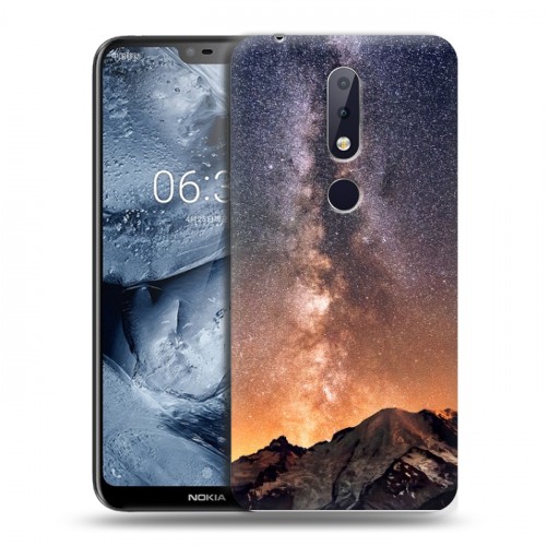 Дизайнерский пластиковый чехол для Nokia 6.1 Plus горы