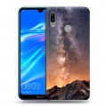 Дизайнерский пластиковый чехол для Huawei Y6 (2019) горы