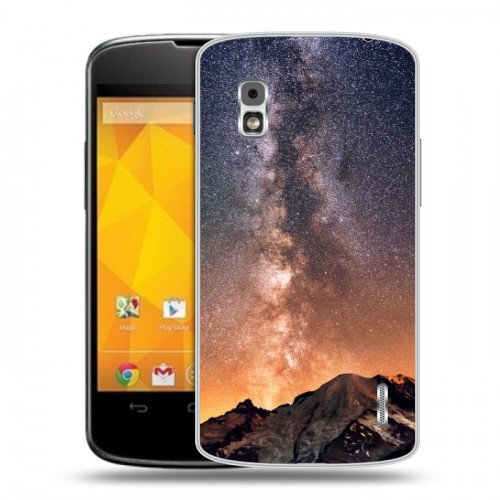 Дизайнерский пластиковый чехол для LG Google Nexus 4 горы