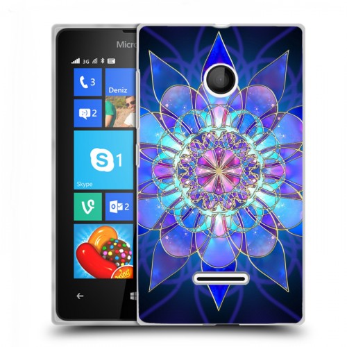 Дизайнерский пластиковый чехол для Microsoft Lumia 435 Абстракции Фрактал