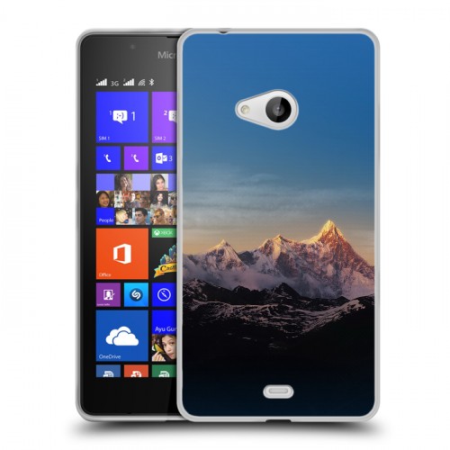 Дизайнерский пластиковый чехол для Microsoft Lumia 540 горы