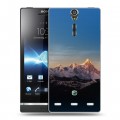 Дизайнерский пластиковый чехол для Sony Xperia S горы