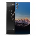 Дизайнерский пластиковый чехол для Sony Xperia XZs горы