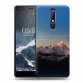 Дизайнерский пластиковый чехол для Nokia 5.1 горы