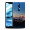 Дизайнерский пластиковый чехол для Nokia 5.1 Plus горы