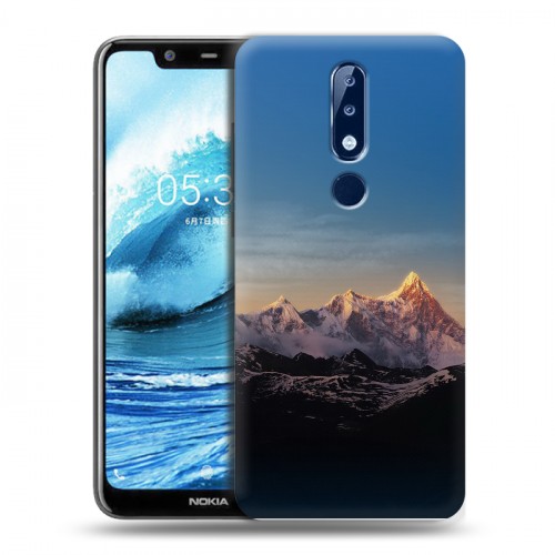 Дизайнерский пластиковый чехол для Nokia 5.1 Plus горы