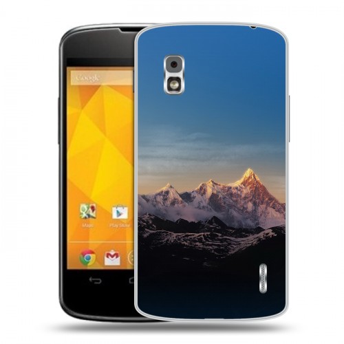 Дизайнерский пластиковый чехол для LG Google Nexus 4 горы