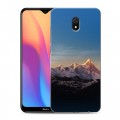 Дизайнерский силиконовый с усиленными углами чехол для Xiaomi RedMi 8A горы