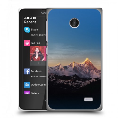 Дизайнерский пластиковый чехол для Nokia X горы