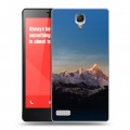 Дизайнерский пластиковый чехол для Xiaomi RedMi Note горы