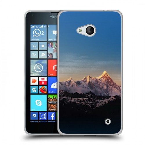 Дизайнерский пластиковый чехол для Microsoft Lumia 640 горы