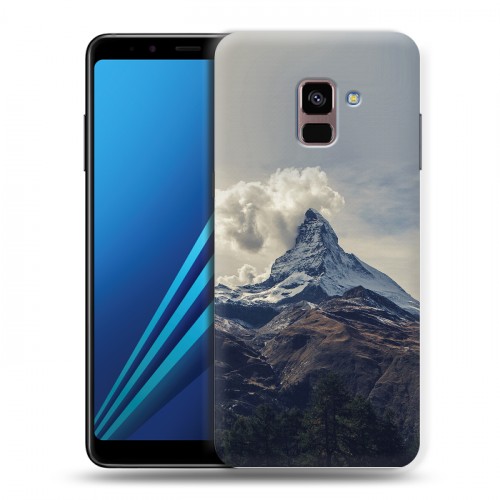 Дизайнерский пластиковый чехол для Samsung Galaxy A8 Plus (2018) горы