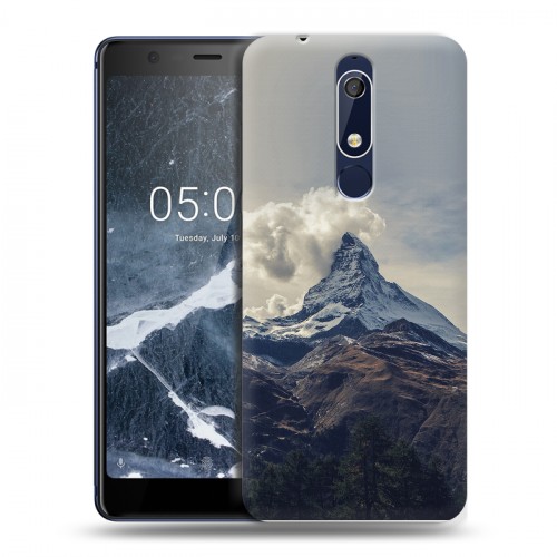 Дизайнерский пластиковый чехол для Nokia 5.1 горы