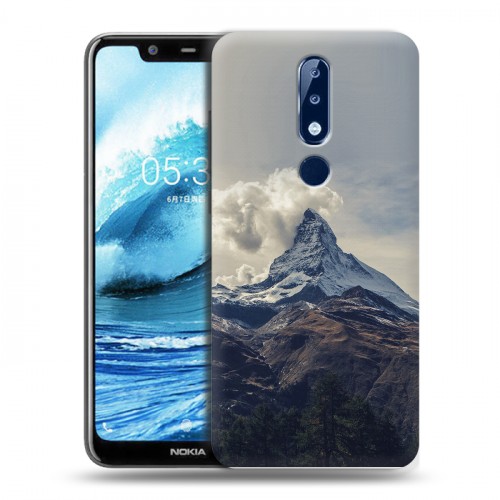 Дизайнерский пластиковый чехол для Nokia 5.1 Plus горы