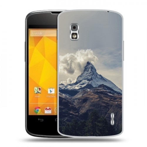 Дизайнерский пластиковый чехол для LG Google Nexus 4 горы