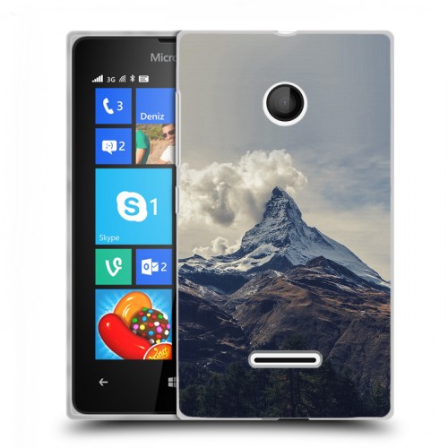 Дизайнерский пластиковый чехол для Microsoft Lumia 435 горы