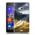 Дизайнерский пластиковый чехол для Microsoft Lumia 540 горы