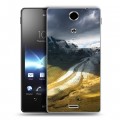 Дизайнерский пластиковый чехол для Sony Xperia TX горы