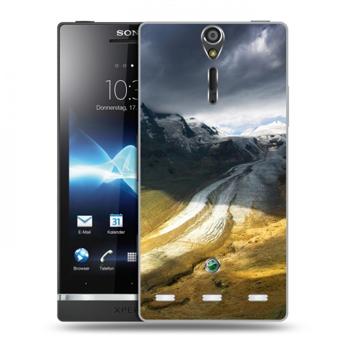 Дизайнерский пластиковый чехол для Sony Xperia S горы