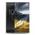 Дизайнерский пластиковый чехол для Sony Xperia XZs горы