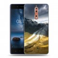 Дизайнерский пластиковый чехол для Nokia 8 горы