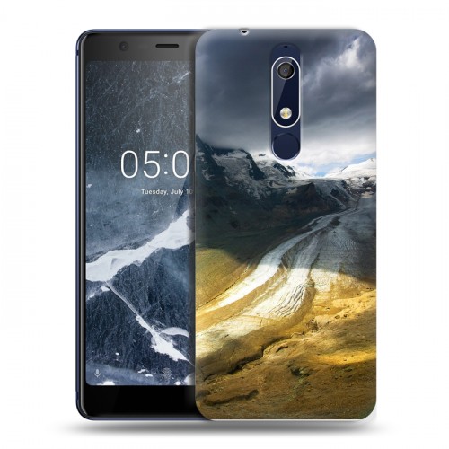 Дизайнерский пластиковый чехол для Nokia 5.1 горы