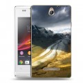 Дизайнерский пластиковый чехол для Sony Xperia E горы