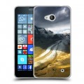 Дизайнерский пластиковый чехол для Microsoft Lumia 640 горы