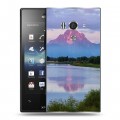 Дизайнерский пластиковый чехол для Sony Xperia acro S озеро